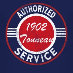 Authorized Service 1902 Cadillac Tonneau Distressed Look Dark T Shirt