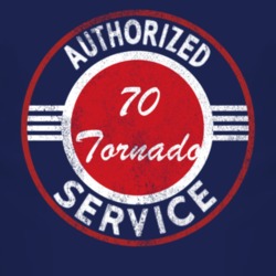 Authorized Service 1970 Oldsmobile Tornado Distressed Look Dark T Shir
