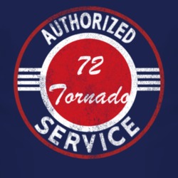 Authorized Service 1972 Oldsmobile Tornado Distressed Look Dark T Shir