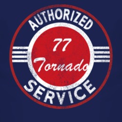 Authorized Service 1977 Oldsmobile Tornado Distressed Look Dark T Shir