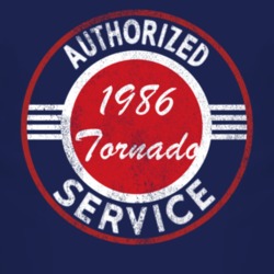 Authorized Service 1986 Oldsmobile Tornado Distressed Look Dark T Shir