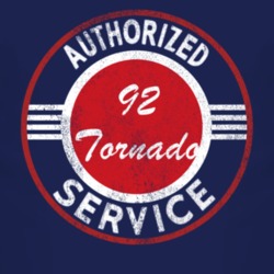Authorized Service 1992 Oldsmobile Tornado Distressed Look Dark T Shir