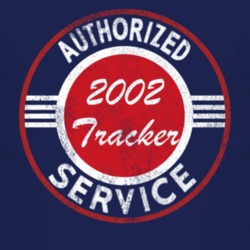 Authorized Service 2002 Chevy Tracker Distressed Look Dark T Shirt