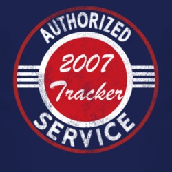 Authorized Service 2007 Chevy Tracker Distressed Look Dark T Shirt