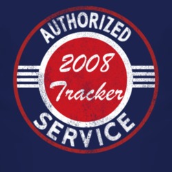 Authorized Service 2008 Chevy Tracker Distressed Look Dark T Shirt