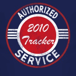 Authorized Service 2010 Chevy Tracker Distressed Look Dark T Shirt