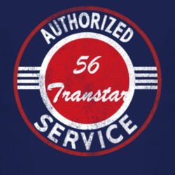 Authorized Service 1956 Studebaker Transtar Distressed Look Dark T Shi