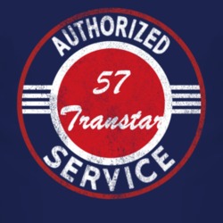 Authorized Service 1957 Studebaker Transtar Distressed Look Dark T Shi