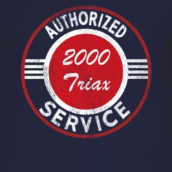Authorized Service 2000 Chevy Triax Distressed Look Dark T Shirt