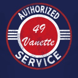 Authorized Service 1949 Vanette Distressed Look Dark T Shirt