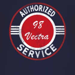 Authorized Service 1998 Chevy Vectra Distressed Look Dark T Shirt