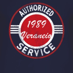 Authorized Service 1989 Chevy Veraneio Distressed Look Dark T Shirt