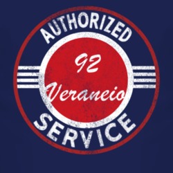 Authorized Service 1992 Chevy Veraneio Distressed Look Dark T Shirt