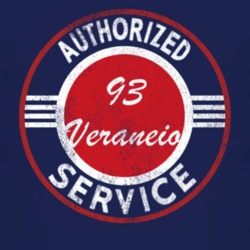 Authorized Service 1993 Chevy Veraneio Distressed Look Dark T Shirt