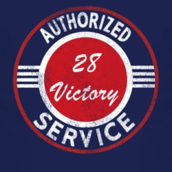 Authorized Service 1928 Dodge Victory Distressed Look Dark T Shirt