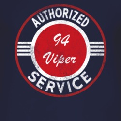 Authorized Service 1994 Dodge Viper Distressed Look Dark T Shirt