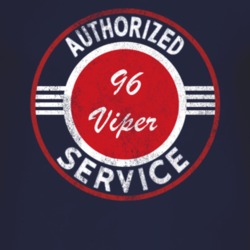 Authorized Service 1996 Dodge Viper Distressed Look Dark T Shirt