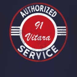Authorized Service 1991 Chevy Vitara Distressed Look Dark T Shirt