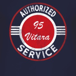 Authorized Service 1995 Chevy Vitara Distressed Look Dark T Shirt