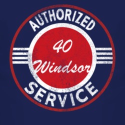 Authorized Service 1940 Chrysler Windsor Distressed Look Dark T Shirt