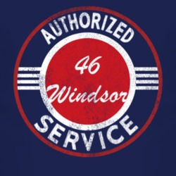 Authorized Service 1946 Chrysler Windsor Distressed Look Dark T Shirt