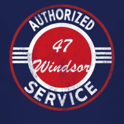 Authorized Service 1947 Chrysler Windsor Distressed Look Dark T Shirt