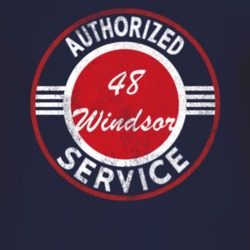 Authorized Service 1948 Chrysler Windsor Distressed Look Dark T Shirt
