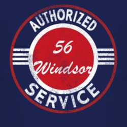 Authorized Service 1956 Chrysler Windsor Distressed Look Dark T Shirt
