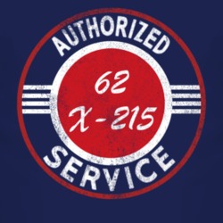 Authorized Service 1962 Oldsmobile X-215 Distressed Look Dark T Shirt