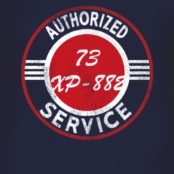 Authorized Service 1973 Chevy XP-882 Distressed Look Dark T Shirt