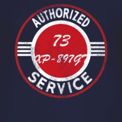 Authorized Service 1973 Chevy XP-897GT Distressed Look Dark T Shirt