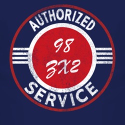 Authorized Service 1998 ZX2 Distressed Look Dark T Shirt