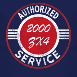 Authorized Service 2000 ZX4 Distressed Look Dark T Shirt