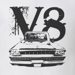 1959 MERCURY MONTEREY Grill Black Graphic V8 T Shirt