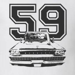 1959 MERCURY MONTEREY Grill Black Graphic Year T Shirt