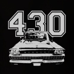 1959 MERCURY MONTEREY Grill White Graphic Engine Size T Shirt