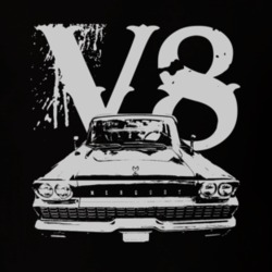 1959 MERCURY MONTEREY Grill White Graphic V8 T Shirt