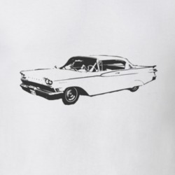 1959 MERCURY MONTEREY Side Black Graphic T Shirt