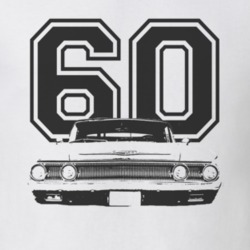 1960 MERCURY MONTEREY Grill Black Graphic Year T Shirt