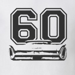 1960 MERCURY MONTEREY Rear Black Graphic Year T Shirt
