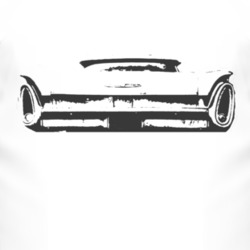 1960 MERCURY MONTEREY Rear Black Graphic T Shirt