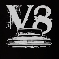 1962 MERCURY MONTEREY Rear White Graphic V8 T Shirt