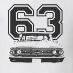 1963 MERCURY MONTEREY Grill Black Graphic Year T Shirt