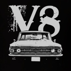 1963 MERCURY MONTEREY Grill White Graphic V8 T Shirt