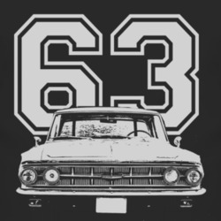 1963 MERCURY MONTEREY Grill White Graphic Year T Shirt