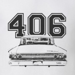 1963 MERCURY MONTEREY Rear Black Graphic Engine Size T Shirt