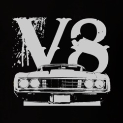 1969 Mercury Cyclone Grill White Graphic V8 T Shirt
