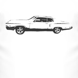 1969 MERCURY MONTEREY Side Black Graphic T Shirt