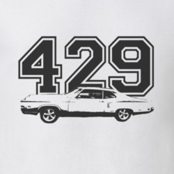 1969 MERCURY MONTEREY Side Black Graphic Engine size T Shirt
