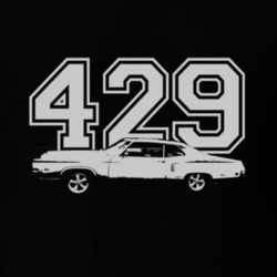 1969 MERCURY MONTEREY Side White Graphic Engine size T Shirt